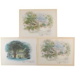 Lyndon B. Johnson White House Staff Christmas Gift Prints