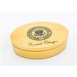 Ronald Reagan Gold-Tone Dish