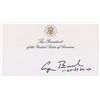 Image 1 : George Bush Signed Presidential Seal Card