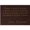 Image 4 : Sam Houston Autographed Quote Signed
