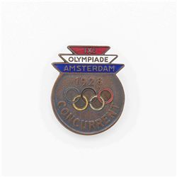 Amsterdam Olympics 1928 Competitor’s Badge