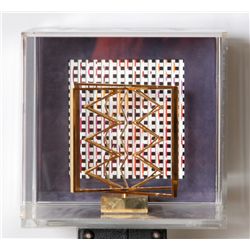 Yaacov Agam, Agam, Kinetic Sculpture and Book in Plexi Box