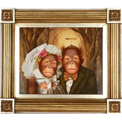 Donald Roller Wilson, Tom and Joe, Oil Painting