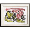 Image 1 : Roy Lichtenstein, Red and Yellow Apple, Woodcut