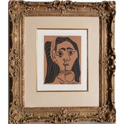 Pablo Picasso, Jacqueline au Bandeau, Linocut on Arches