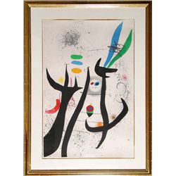 Joan Miro, La Femme Arborescente (Dupin 649), Wash Tint, Etching and Aquatint
