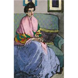 Kádár Béla (1877-1956), Interieur, 1909. (Arcképtanulmány)