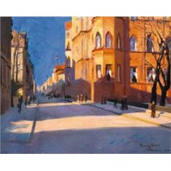 Ferenczy Valér (1885-1954), Napsütötte müncheni utca, 1910.