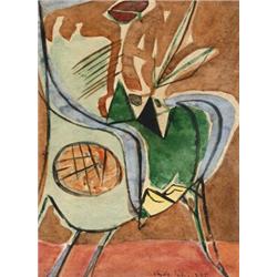 Vajda Júlia (1913-1982), Figura fotelben, 1945.