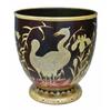 Image 1 : Virágtartó edény körbefutó darumadaras dekorral, Zsolnay, 1920 körül Porcelánfajansz, opak és transz