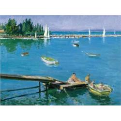Boldizsár István (1897-1984), Siófoki kiköto, 1958.