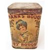 Image 1 : C. 1890 UPMANN'S BOUQUET CIGAR / TOBACCO ADVERTISING TIN W/ PAPER LABEL