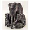 Image 1 : VINTAGE CARVED ELEPHANT STATUE / FIGURINE
