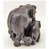 Image 2 : VINTAGE CARVED ELEPHANT STATUE / FIGURINE
