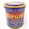 Image 1 : VINTAGE DRUM CIGARETTE TOBACCO ADVERTISING TIN