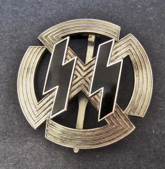 GERMAN NAZI WAFFEN RUNIC BADGE