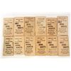 Image 2 : LOT OF 12 VINTAGE SWEET CAPORAL MOVIE STAR TOBACCO CARDS