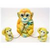 Image 1 : VINTAGE CERAMIC CHAINED MONKEYS FIGURINE