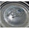 Image 2 : ANTIQUE BLUE GLASS MASON JAR W/ GLASS TOP LID