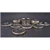 Image 1 : LOT OF 8 TIBETAN SILVER CUFF BRACELETS
