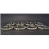 Image 1 : LOT OF 8 TIBETAN SILVER CUFF BRACELETS
