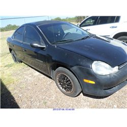 2000 - DODGE NEON//REBUILT SALVAGE
