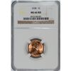 Image 1 : 1938 LINCOLN CENT, NGC MS-66 RED!