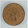 Image 2 : 1873 CLOSED 3, INDIAN CENT, ANACS VF-30 DETAILS RECOLORED