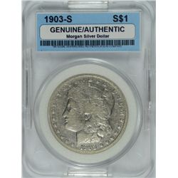 1903-S MORGAN DOLLAR NGA GENUINE