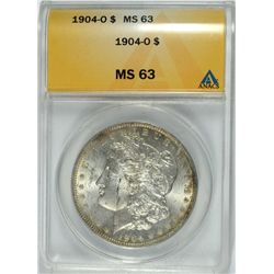 1904-O MORGAN DOLLAR ANACS MS-63