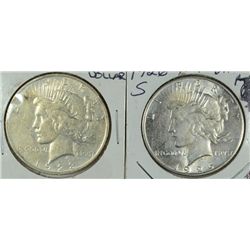 1923-D & 1926-S PEACE DOLLARS