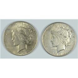 1927-D & 1928-S PEACE DOLLARS