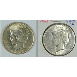 1923-D & 1923-S PEACE DOLLARS