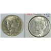 Image 1 : 1923-D & 1923-S PEACE DOLLARS