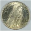 Image 2 : 1923 PEACE DOLLAR MS-63 LIGHT TONE
