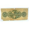 Image 2 : 1862 $5 STATE OF LOUISANA NOTE