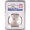 Image 1 : 2014 BASEBALL HALL OF FAME SILVER DOLLAR, NGC MS-69!  WOW!!