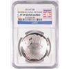 Image 1 : 2014 BASEBALL HALL OF FAME SILVER DOLLAR, NGC PROOF-69 ULTRA CAMEO  WOW!!
