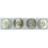 Image 1 : LOT OF ( 4 ) 1968 SILVER MEXICAN 25 PESOS SILVER COINS
