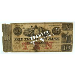 1861 $10 THOMPSON BANK (CONNECTICUT)