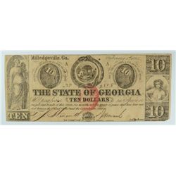 1863 $10 STATE OF GEORGIA