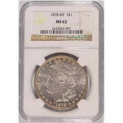 1878 8 TF MORGAN DOLLAR NGC MS-62
