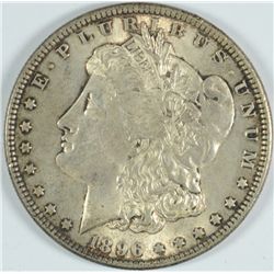 1896 MORGAN SILVER DOLLAR, MS-62 ORIGINAL COLOR