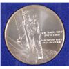 Image 1 : .925 STERLING SILVER FIRST STEP ON THE MOON MEDAL WITH DISPLAY STAND/COA