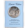 Image 1 : LIMITED EDITION APOLLO 15 STERLING SILVER MEDAL  WITH STAND