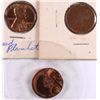 Image 1 : ( 3 ) ERROR LINCOLN CENTS, BLANK PLANCHET, OFF CENTER, AND CLIPPED PLANCHET