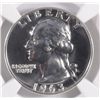 Image 2 : 1963 WASHINGTON QUARTER, NGC PROOF-68 SUPERB!