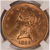 Image 2 : 1895 $10 GOLD LIBERTY NGC MS-63