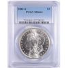 1881-S MORGAN SILVER DOLLAR, PCGS MS64+