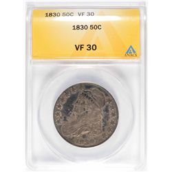 1830 BUST HALF DOLLAR, ANACS VF/XF-30